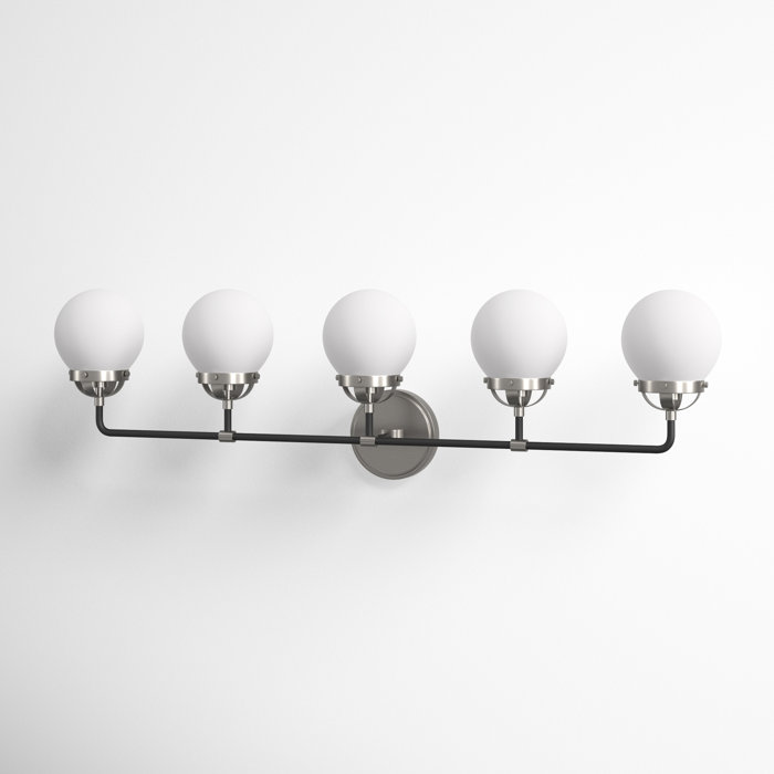 Newport 5 Light Frosted Vanity Light & Reviews Joss & Main